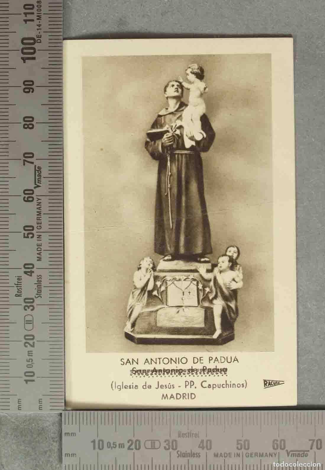 Postales: ESTAMPA. SAN ANTONIO DE PADUA CAPUCHINOS MADRID