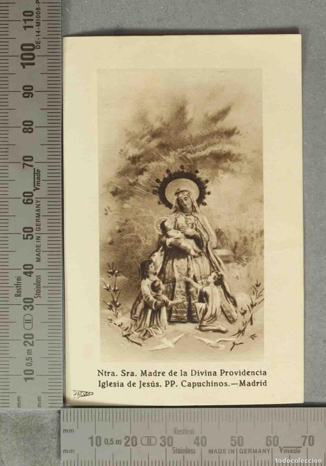 Postales: ESTAMPA. NTRA SRA DIVINA PROVIDENCIA. CAPUCHINOS MADRID