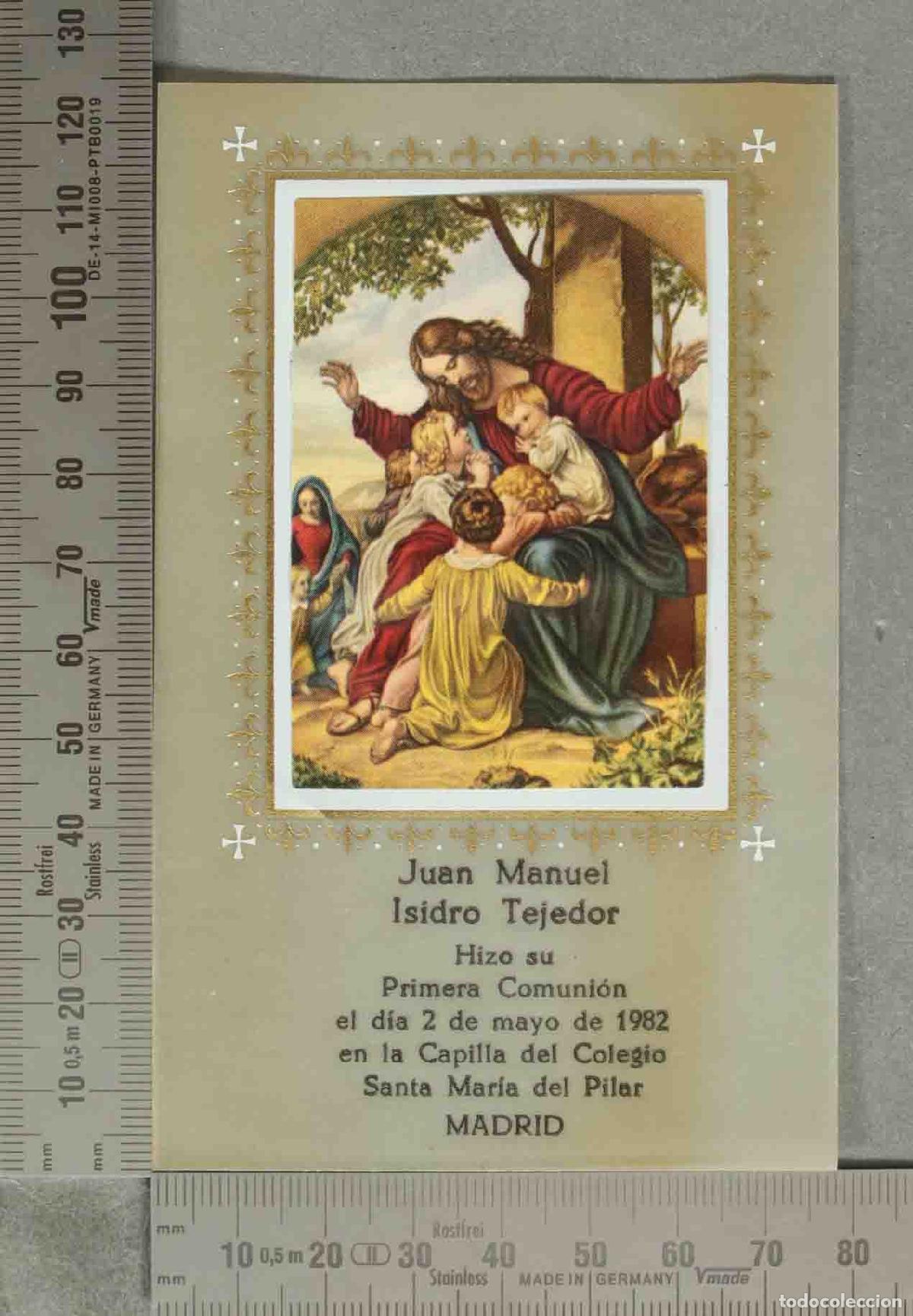Postales: ESTAMPA. COMUNION MADRID 1982