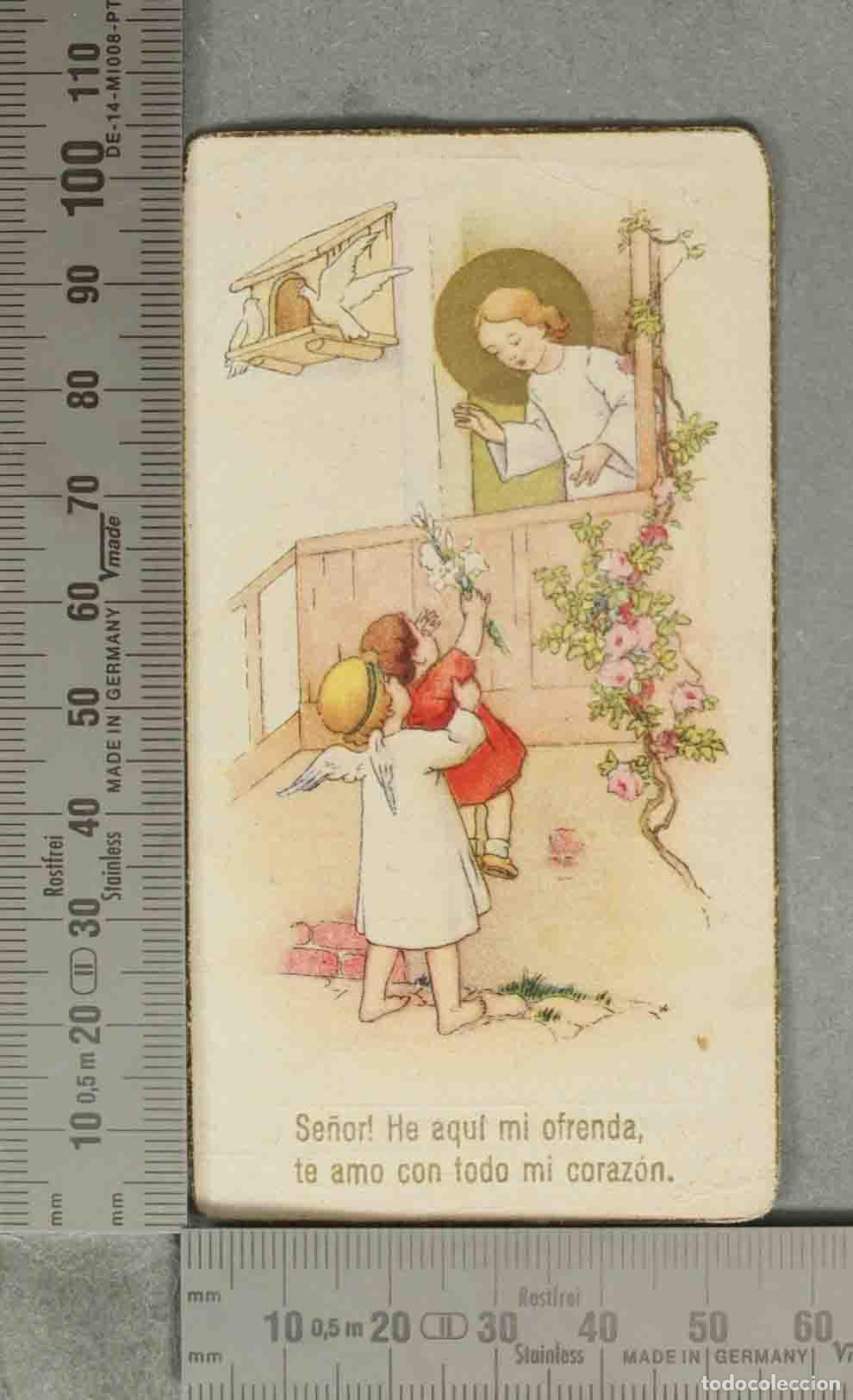 Postales: ESTAMPA. SE&Ntilde;OR HE AQUI MI OFRENDA TE AMO CON TODO MI CORAZON