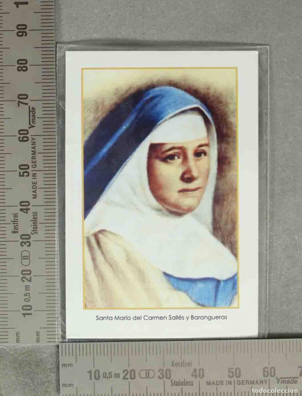 Postales: ESTAMPA. Sonta Mar&iacute;a del Carmen SALLES y Barangueras