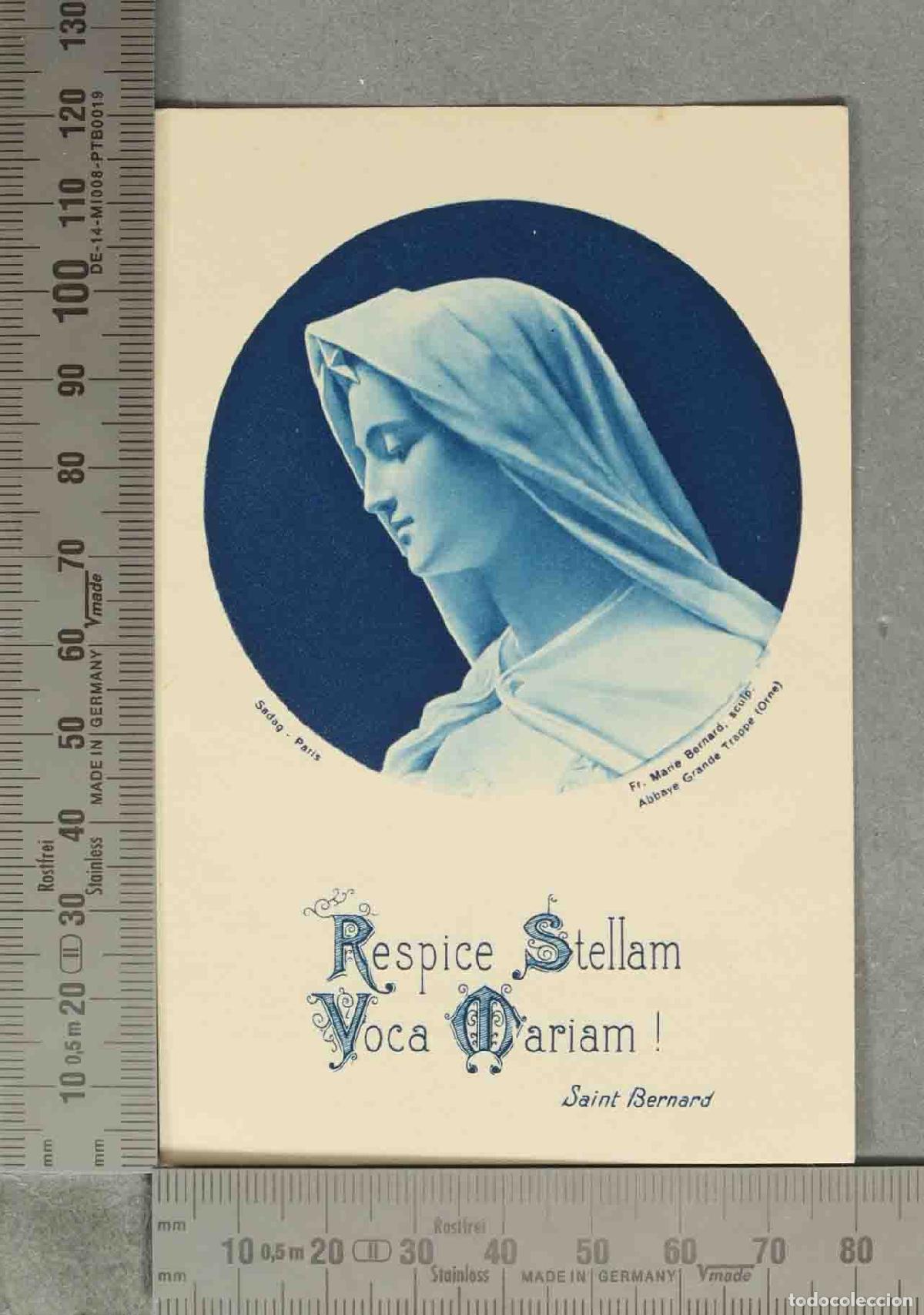 Cartes Postales: ESTAMPA. RESPICE STELLA VOCA MARIAM. VIRGEN