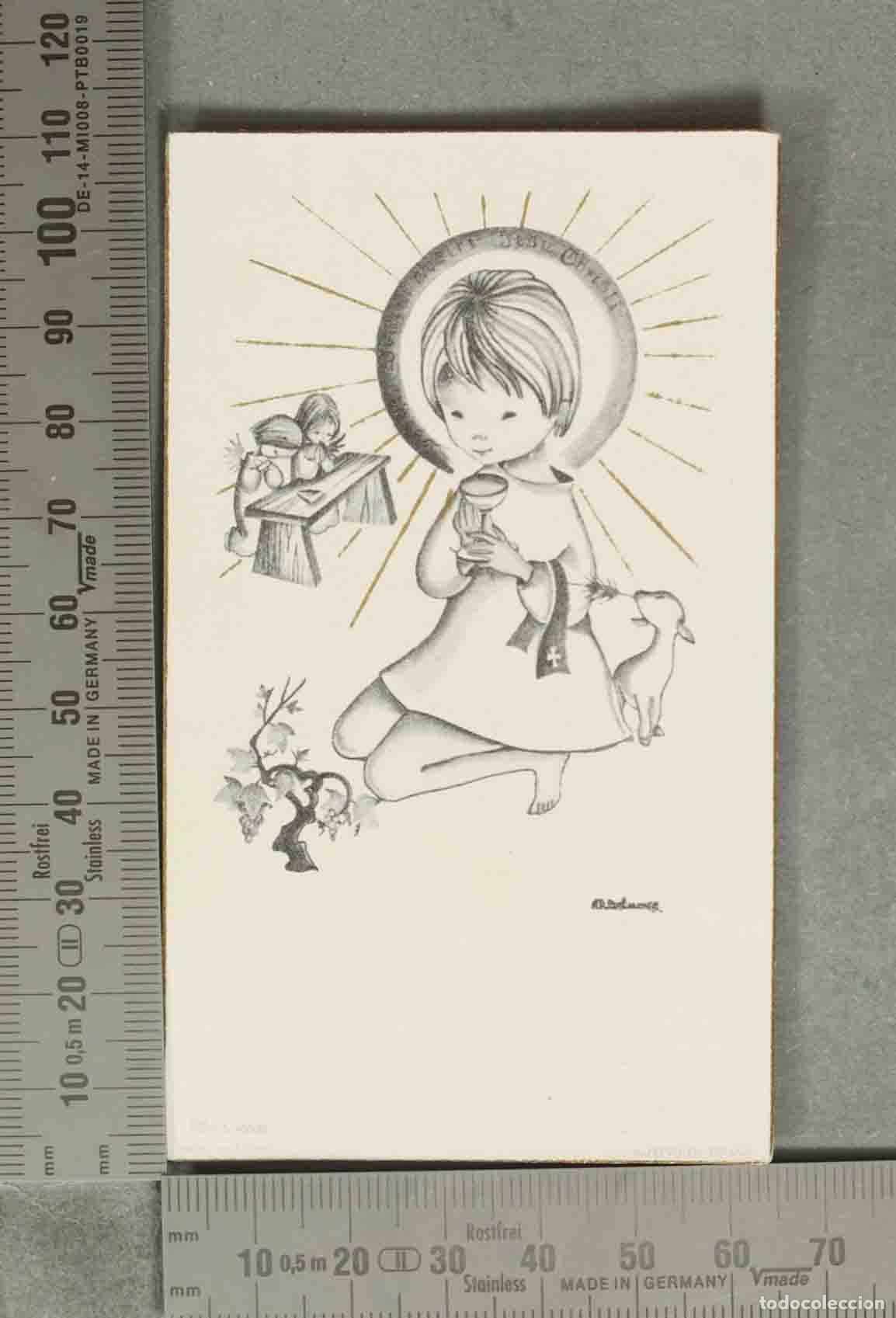 Postales: ESTAMPA. NI&Ntilde;O PASTOR COMUNION