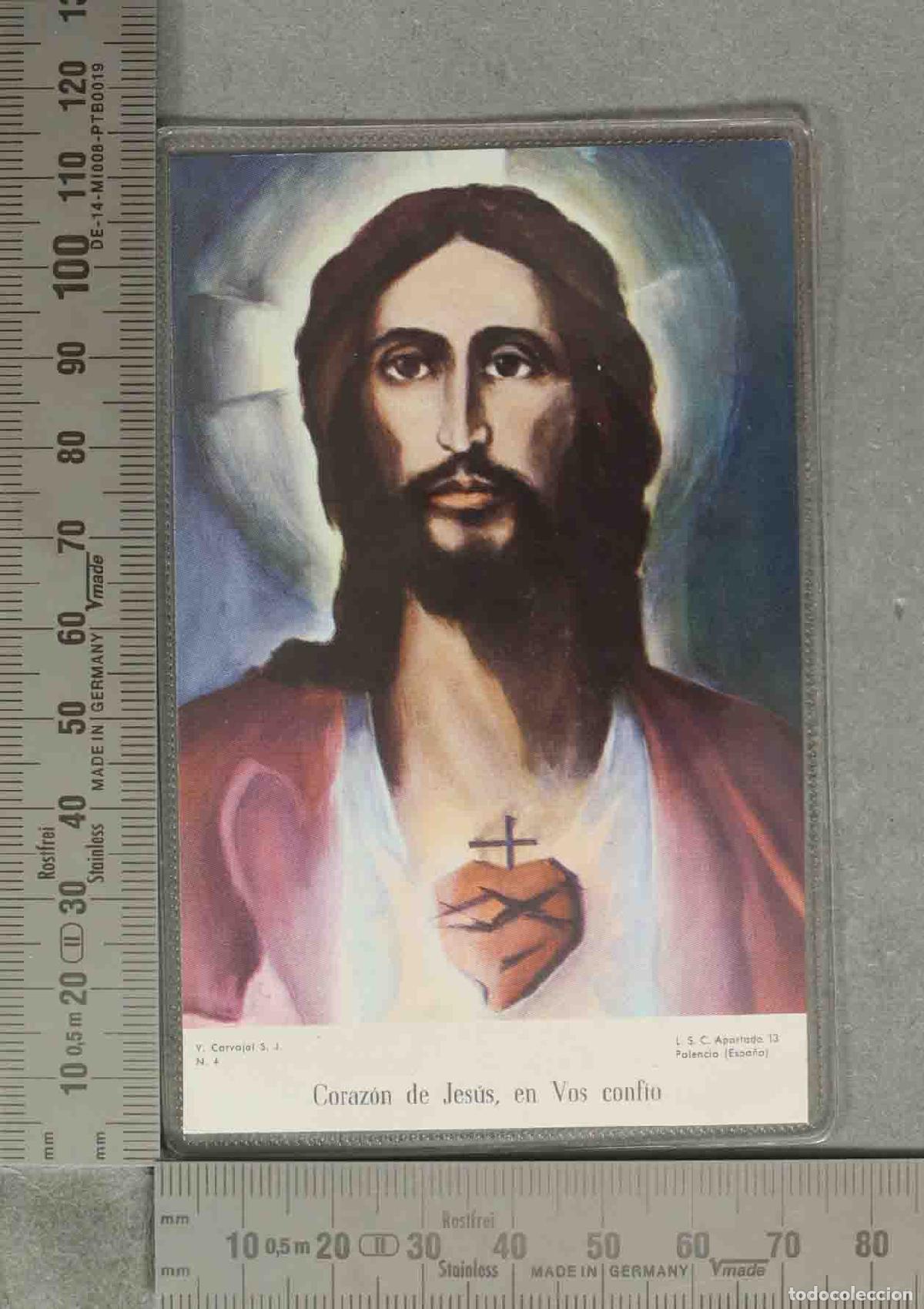 Postales: ESTAMPA. CORAZON JESUS VOS CONFIO
