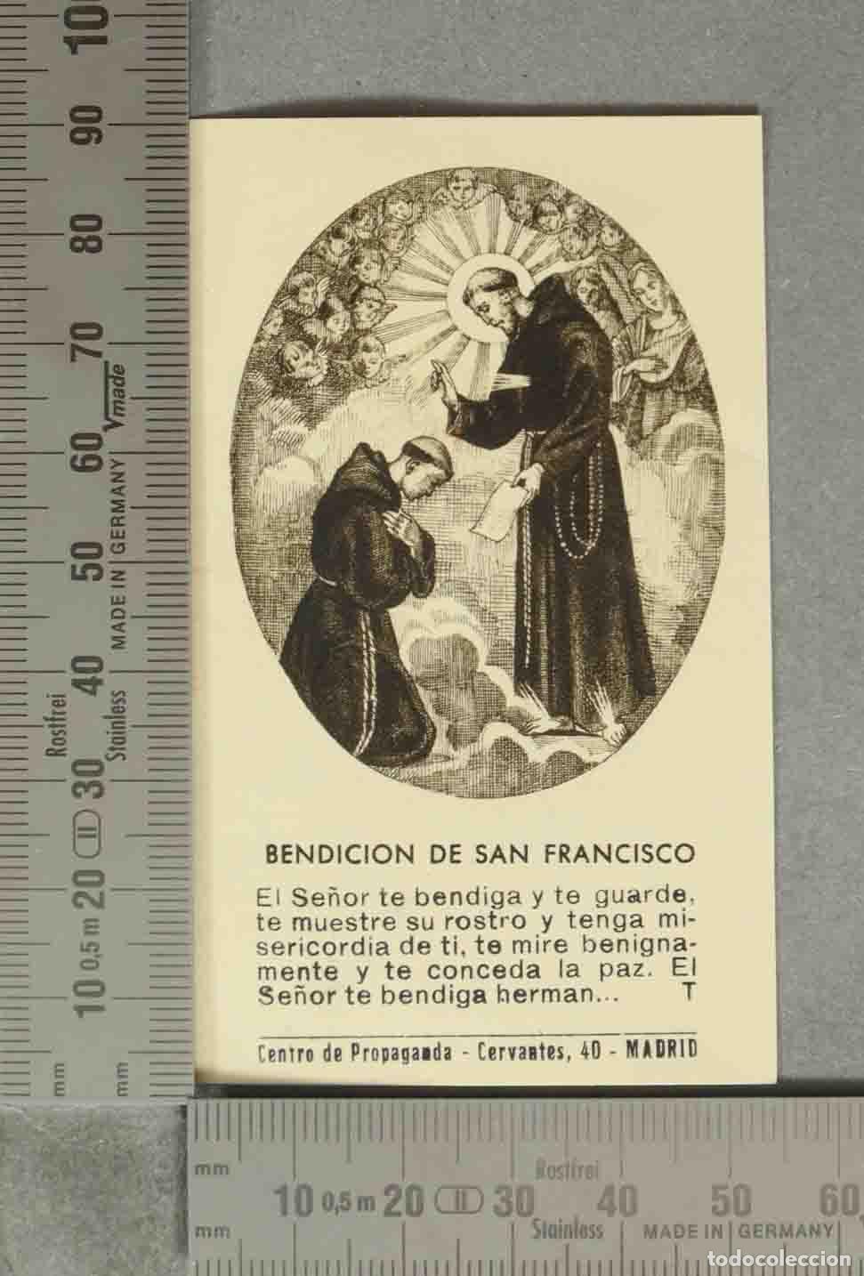 Postales: ESTAMPA. BENDICION DE SAN FRANCISCO