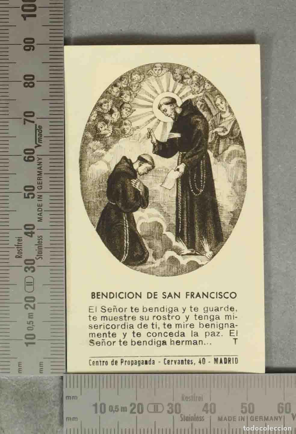Postales: ESTAMPA. BENDICION DE SAN FRANCISCO