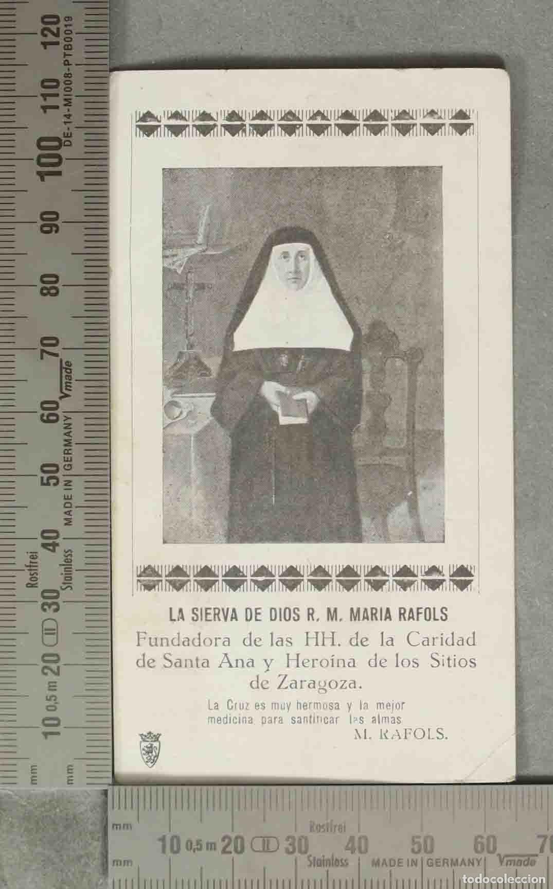 Postales: ESTAMPA. LA SIERVA DE DIOS R M MARIA RAFOLS