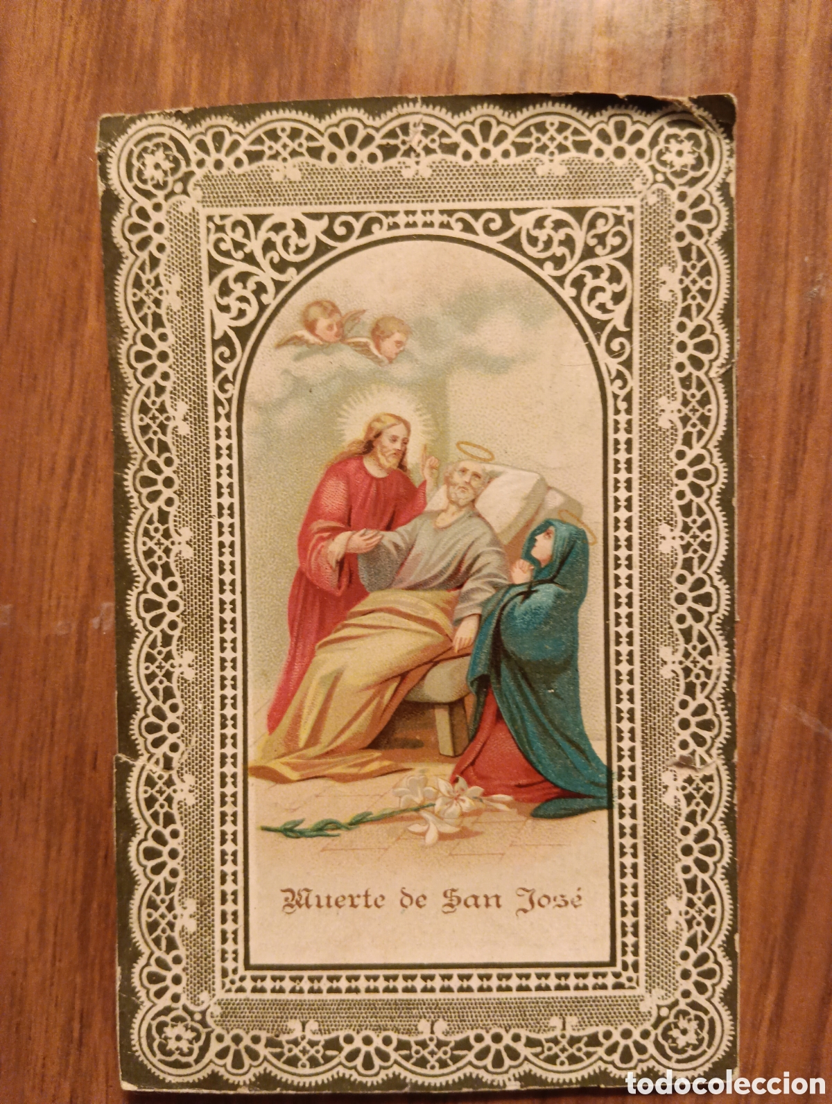 Postales: Estampa religiosa &rdquo;Muerte de Jos&eacute;&rdquo;