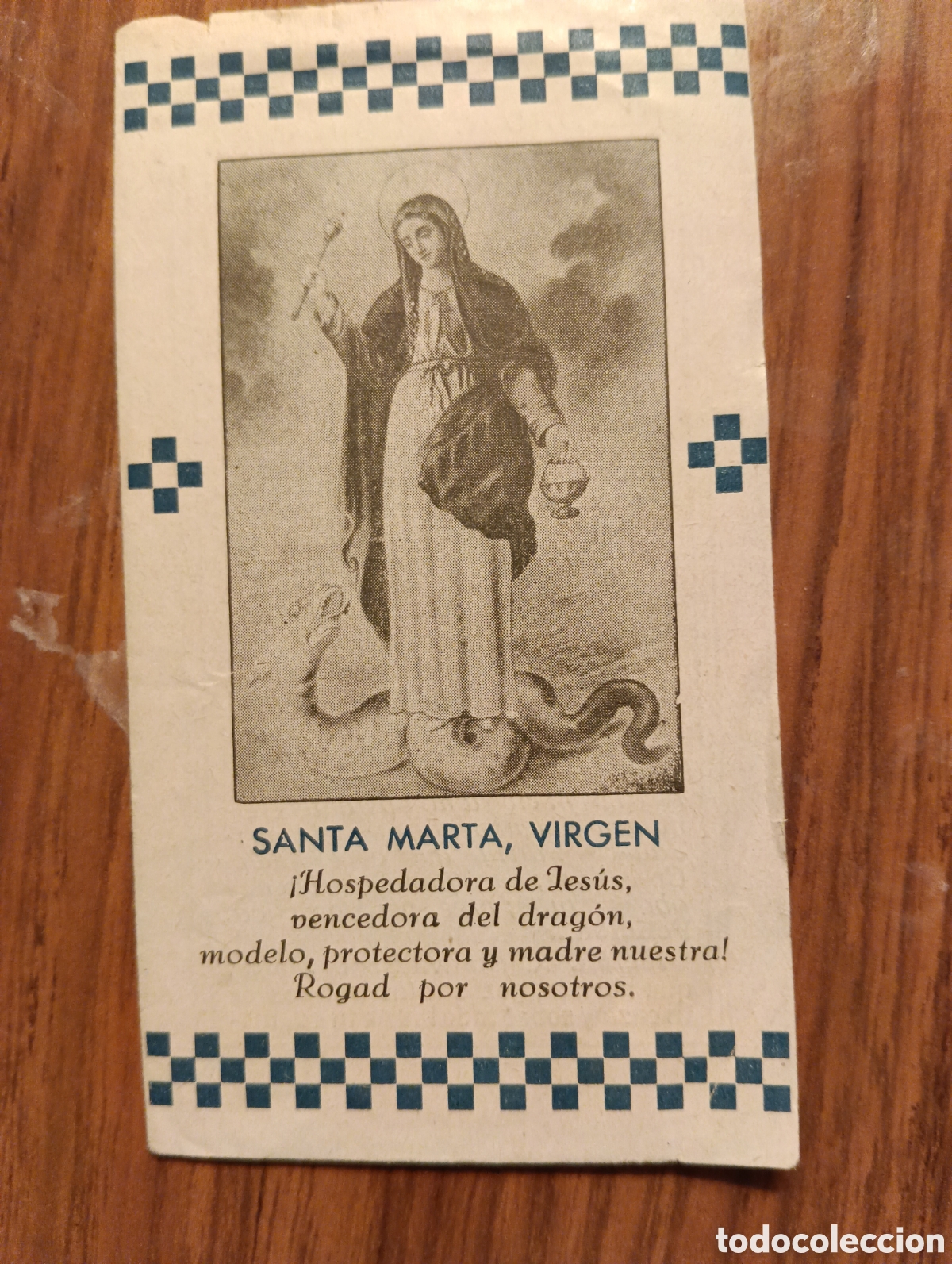 Postales: Estampa Santa Marta, virgen