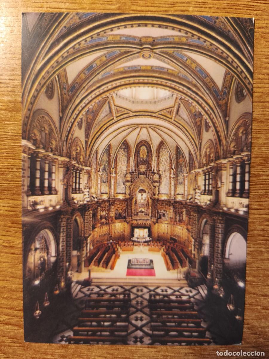Postales: ESTAMPA DE LA BASILICA DE MONTSERRAT
