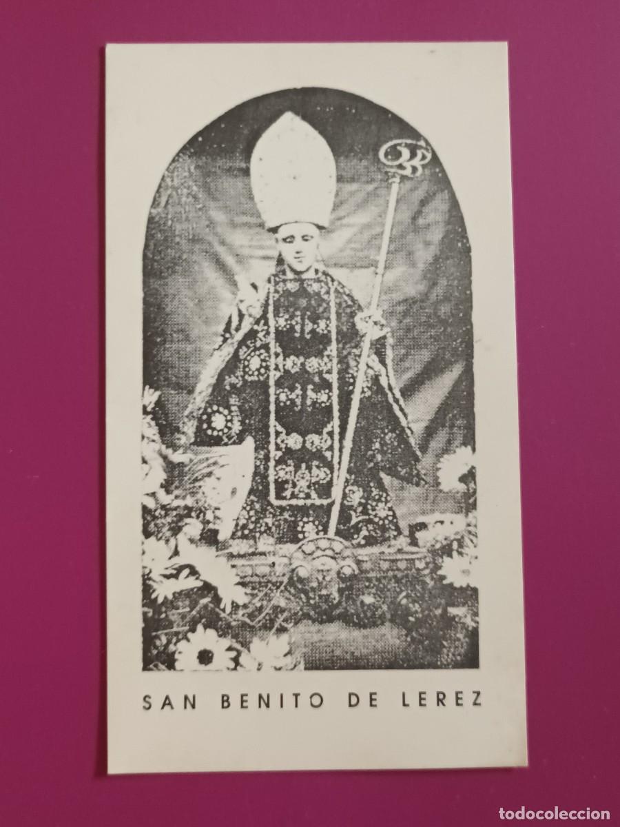 Postales: ESTAMPA SAN BENITO DE LEREZ (PONTEVEDRA) - ORACION (REVERSO)