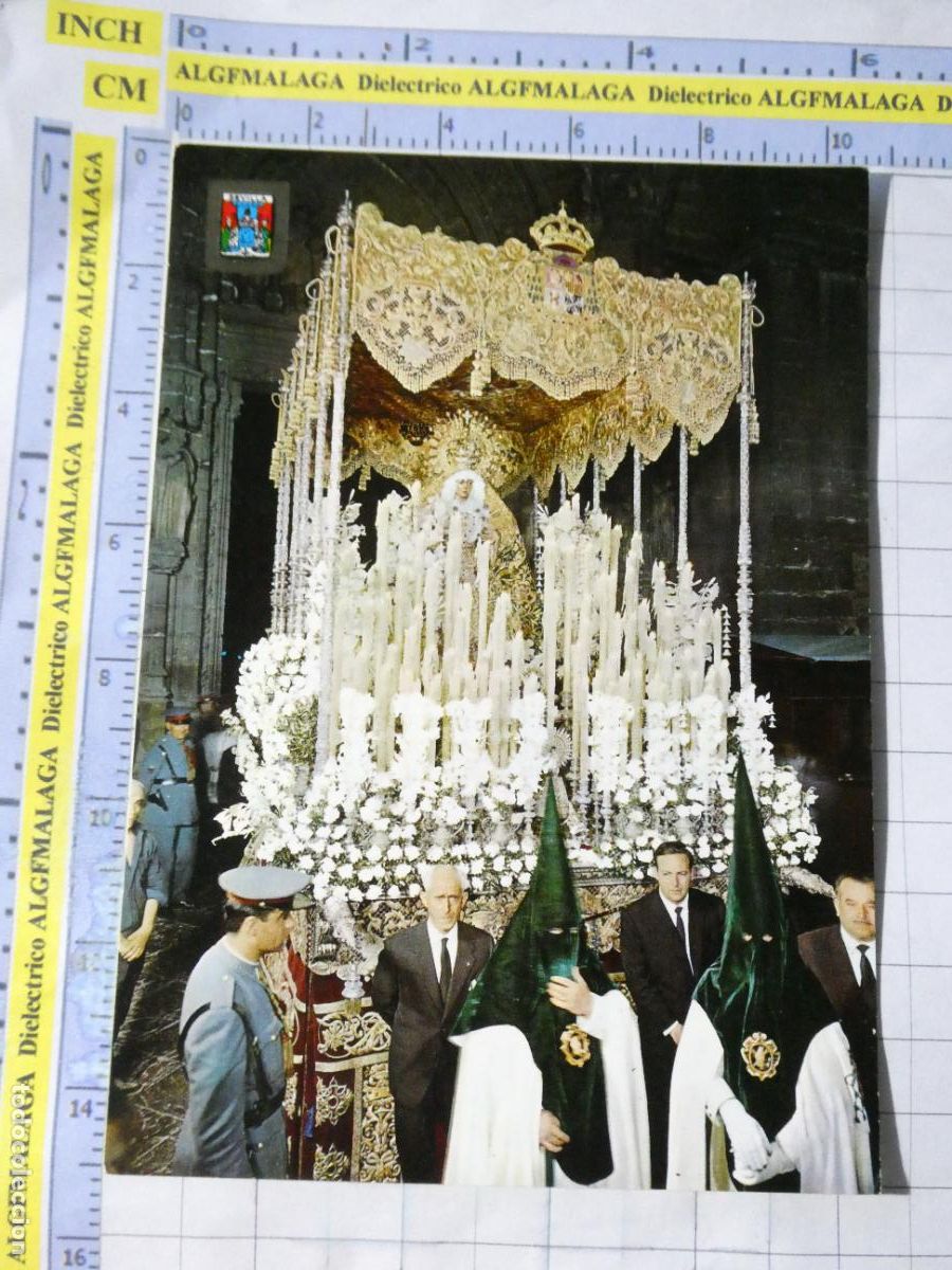 Postales: POSTAL RELIGIOSA SEMANA SANTA. A&Ntilde;O 1966. SEVILLA NUESTRA SE&Ntilde;ORA DE LA ESPERANZA MACARENA 3145