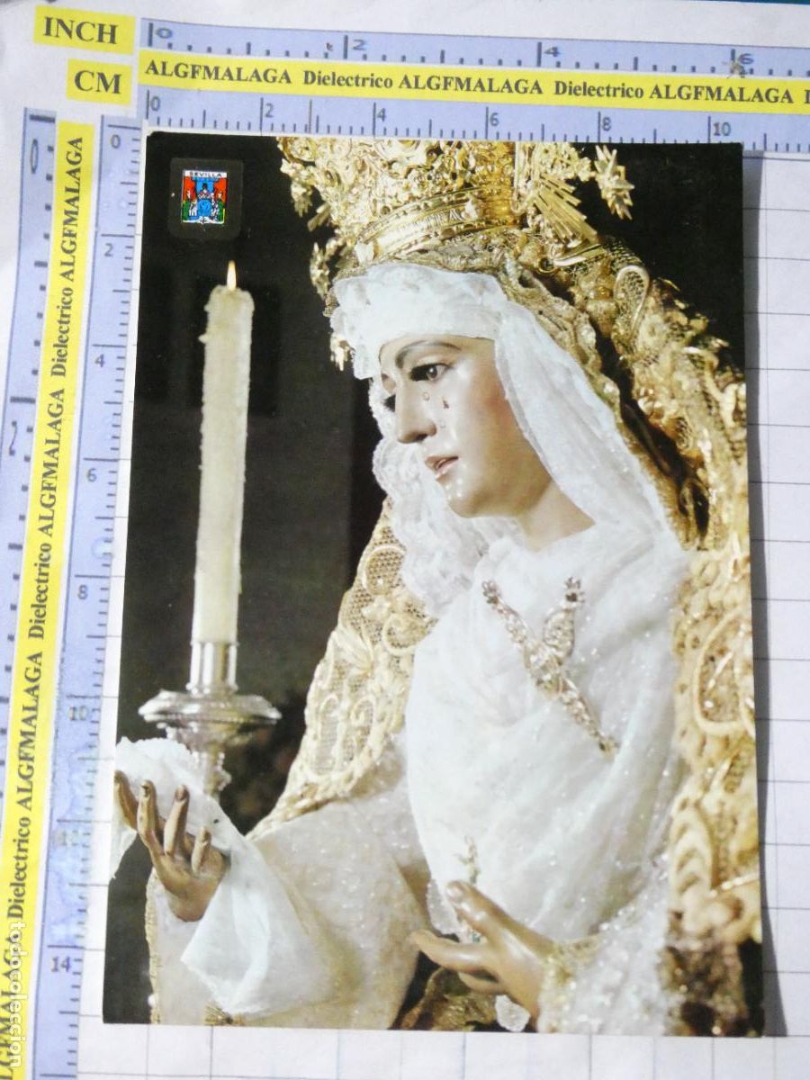 Postales: POSTAL RELIGIOSA SEMANA SANTA. A&Ntilde;O 1967. SEVILLA NUESTRA SE&Ntilde;ORA DE LA ESPERANZA TRIANA 3146