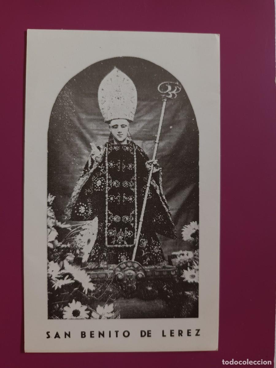 Postales: ESTAMPA SAN BENITO DE LEREZ (PONTEVEDRA) - ORACION (REVERSO)