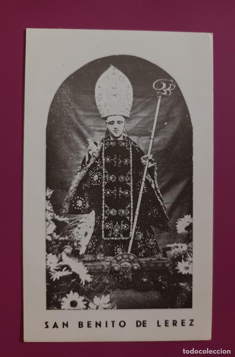 Postales: ESTAMPA SAN BENITO DE LEREZ (PONTEVEDRA) - ORACION (REVERSO)