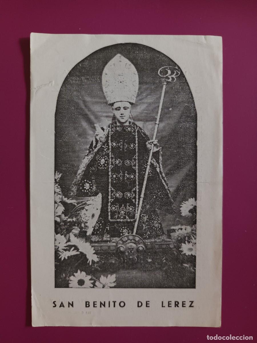 Postales: ESTAMPA SAN BENITO DE LEREZ (PONTEVEDRA) - NOVENA (REVERSO)