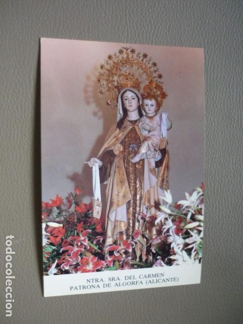 Postkarten: ALGORFA ALICANTE NUESTRA SE&Ntilde;ORA DEL CARMEN POSTAL
