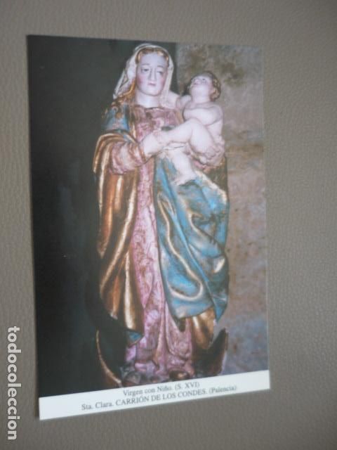 Postkarten: CARRION DE LOS CONDES PALENCIA VIRGEN CON NI&Ntilde;O POSTAL
