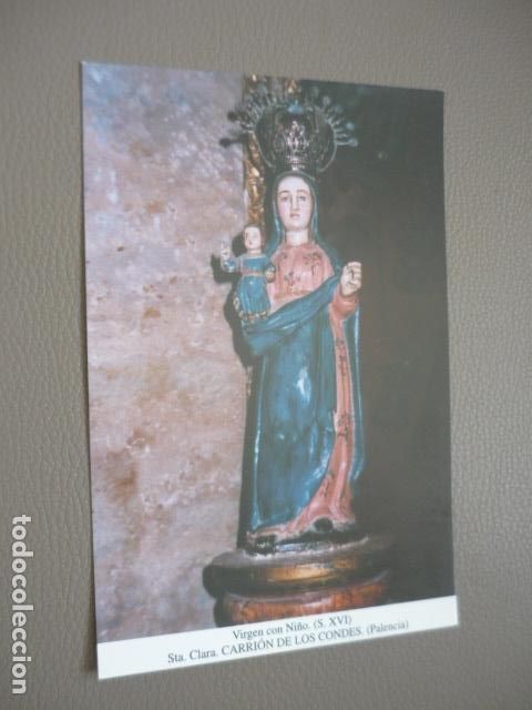 Postkarten: CARRION DE LOS CONDES PALENCIA VIRGEN CON NI&Ntilde;O POSTAL
