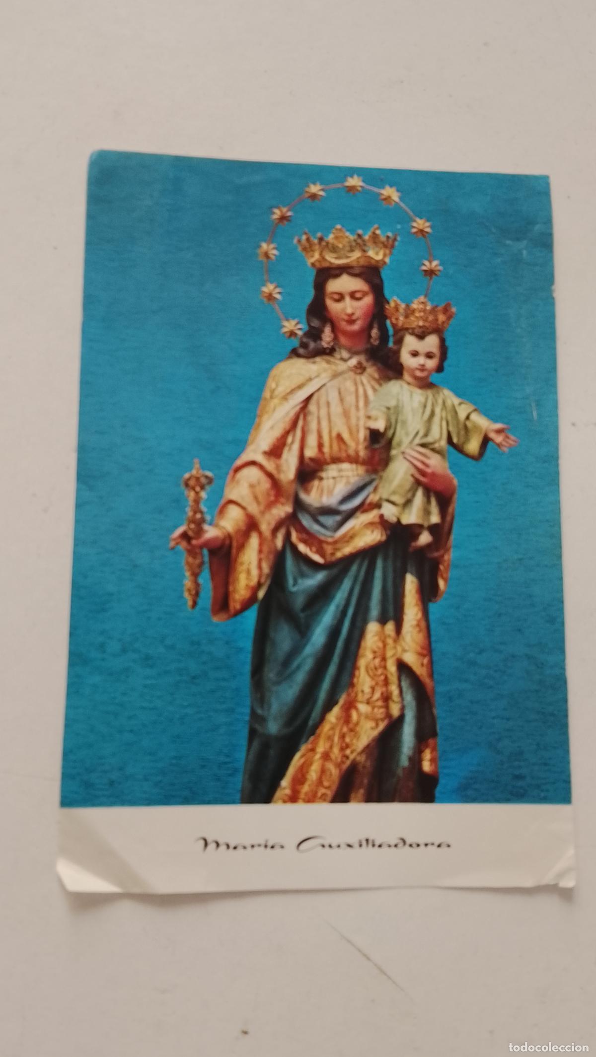 Postales: Estampa religiosa Virgen Mar&iacute;a auxiliadora