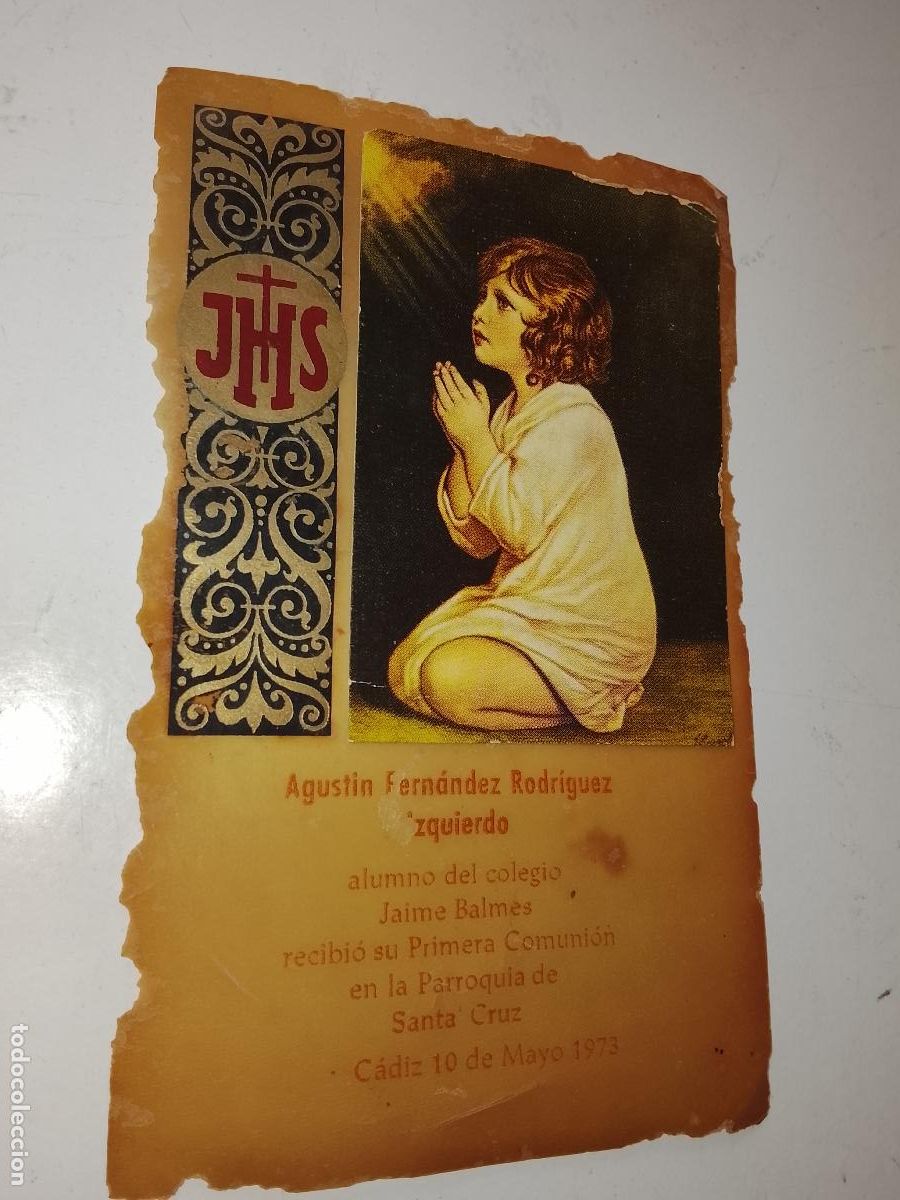 Postales: Estampa religiosa RECUERDO PRIMERA COMUNION O SIMILAR