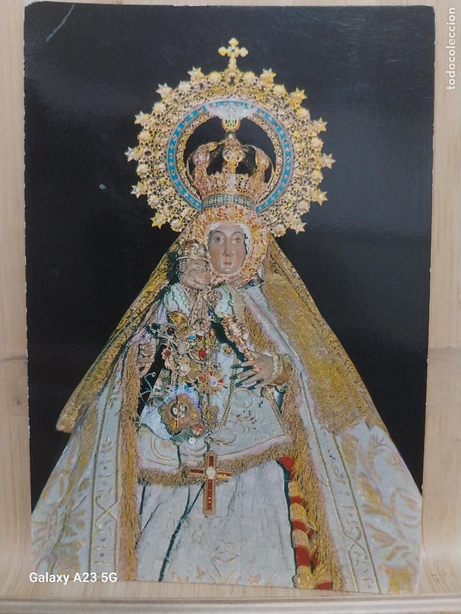 Postales: VIRGEN DEL MAR ALMERIA ED SEGURA 7043 CIRCULADA A&Ntilde;OS 70