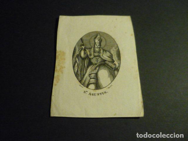 Postcards: SAN AGUSTIN ANTIGUA ESTAMPA SIGLO XIX