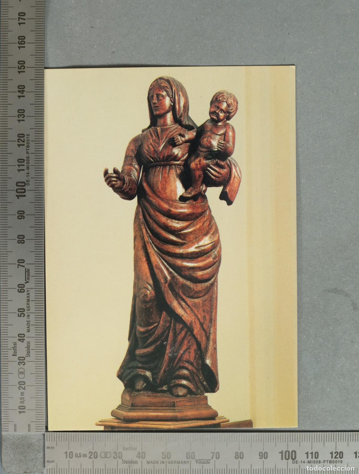Postkarten: POSTAL. Abbaye Ste-Marie-du-D&eacute;sert - Ste Marie du D&eacute;sert statue