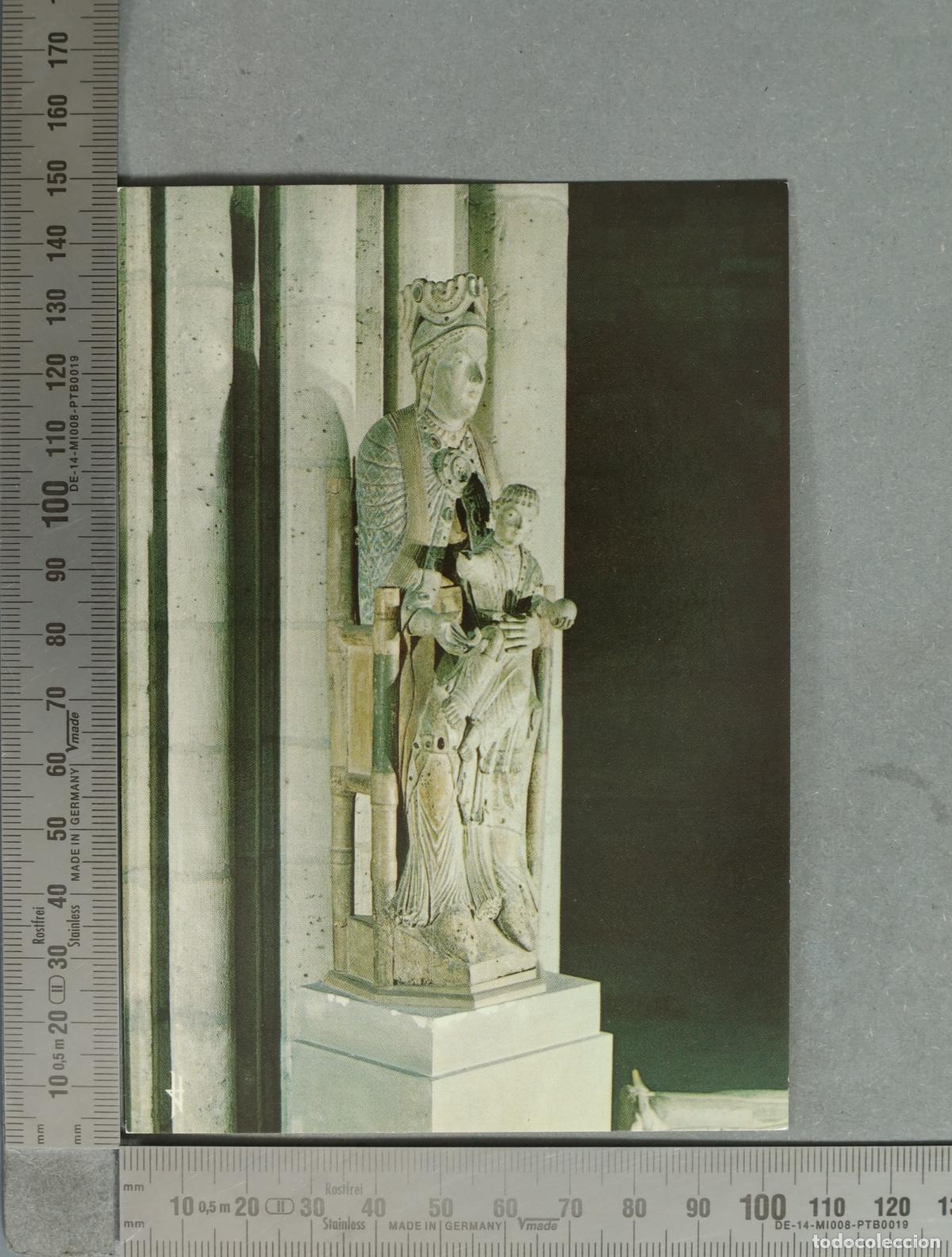 Postkarten: POSTAL. Basilique Cath&eacute;drale Saint-Denis - La Vierge et l'Enfant - Bois polychrom&eacute;