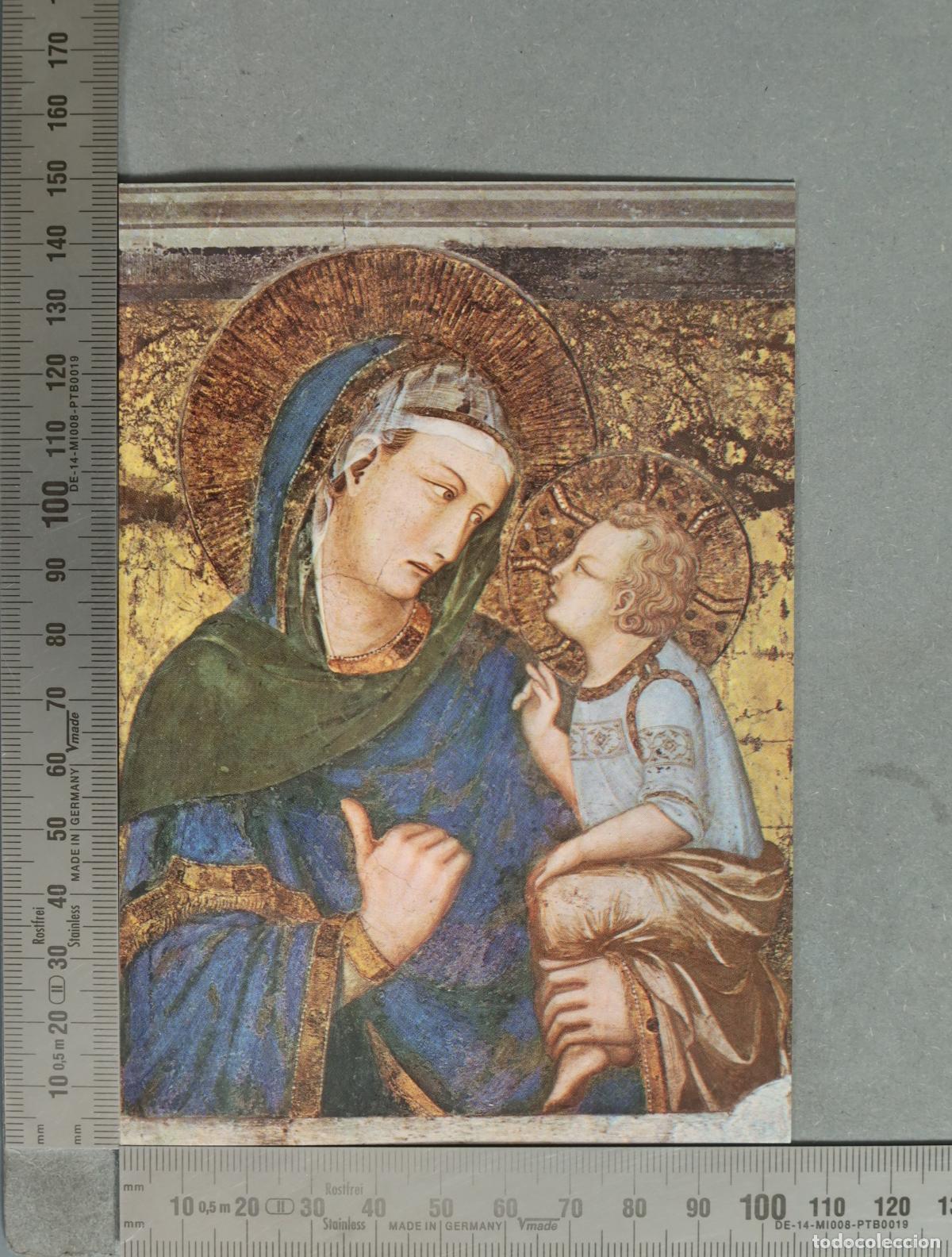 Postkarten: POSTAL. Assisi - Basilica Inferiore di S. Francesco - La Madonna dei Tramonti - Lorenzetti