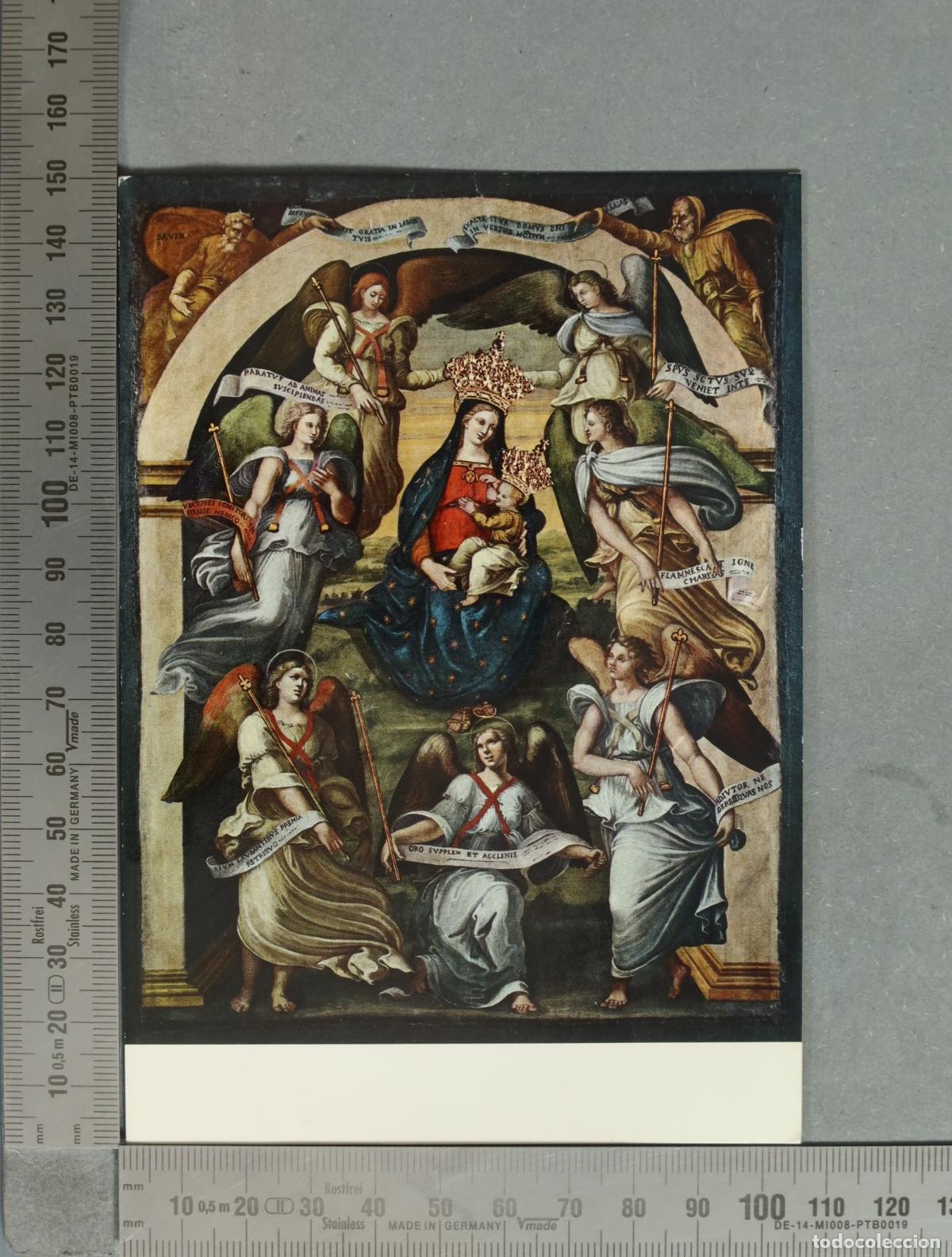 Postkarten: POSTAL. ROMA - Basilica di S. Maria degli Angeli - La Madonna degli Angeli - Lorenzo Lotto -