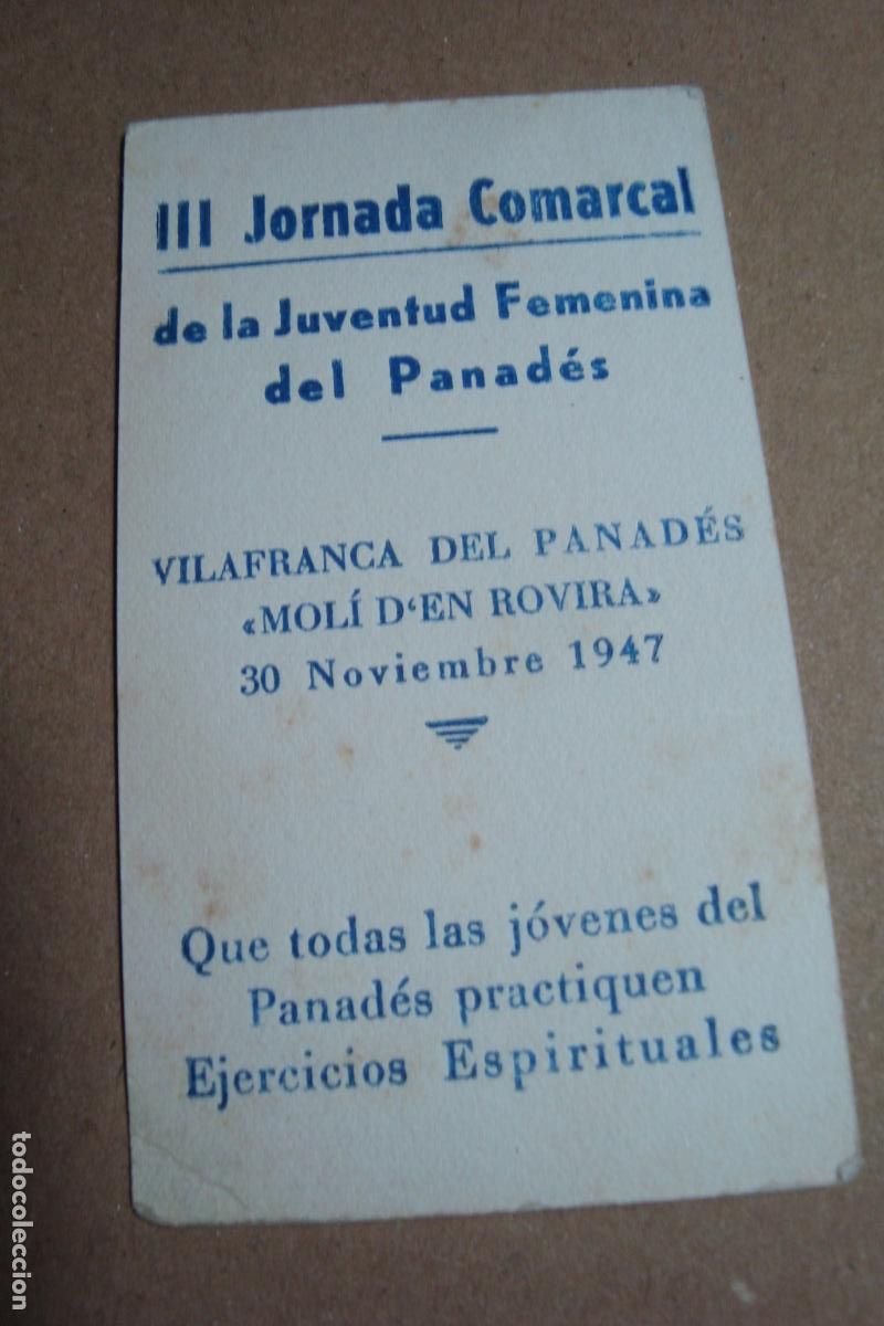 Postales: III JORNADA COMARCAL JUVENTUD FEMENINA. MOLI D'EN ROVIRA VILAFRANCA PANADES 1947