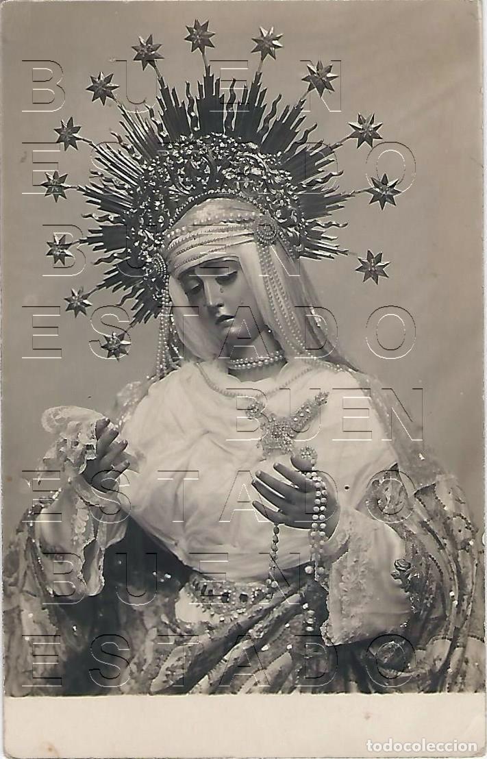 Postales: VIRGEN DEL ROSARIO FOTOGRAF&Iacute;A MUY ANTIGUA SEMANA SANTA SEVILLA 14X9 M32