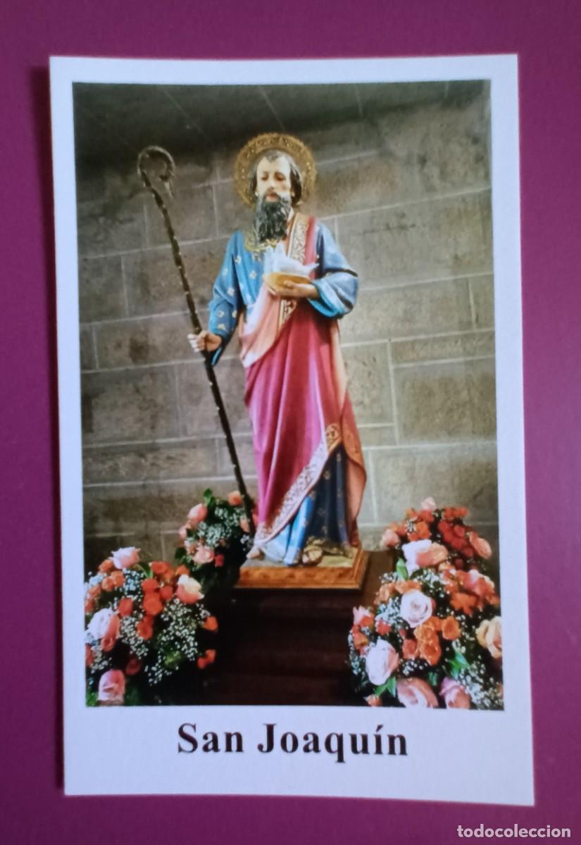 Postales: ESTAMPA SAN JOAQUIN - ORACION POR LOS ABUELOS. BENEDICTO XVI (REVERSO)