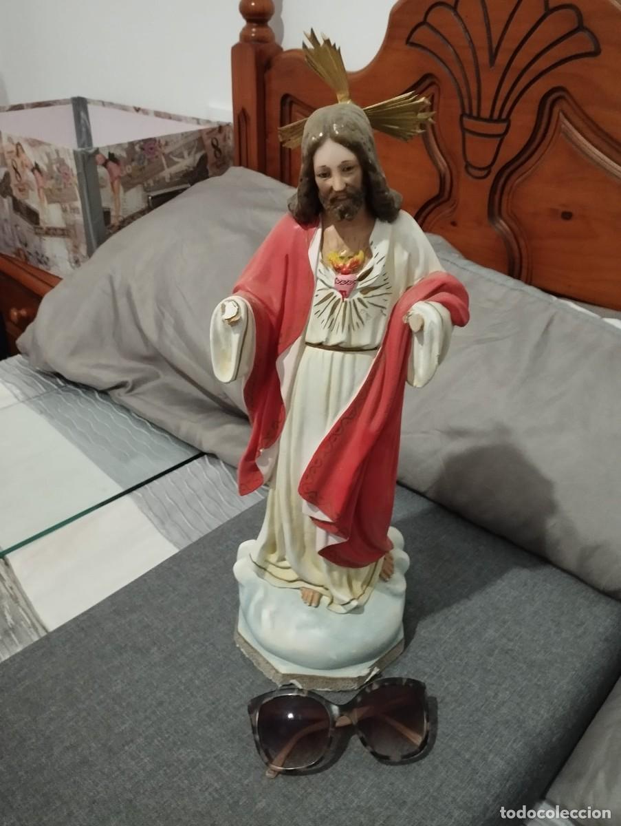 Postales: figura de cristo, corazon de jesus