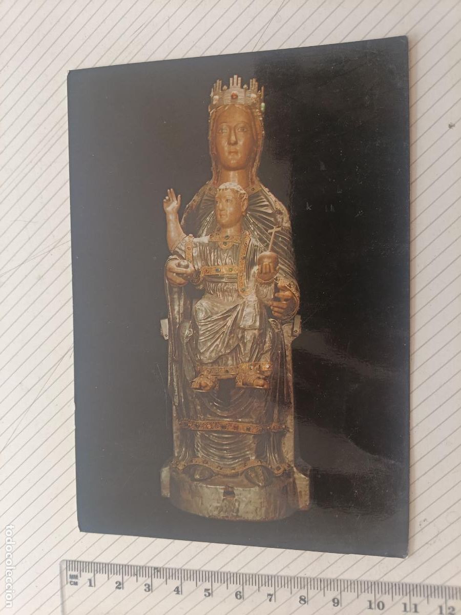 Postales: Tarjeta de Virgen rom&aacute;nica
