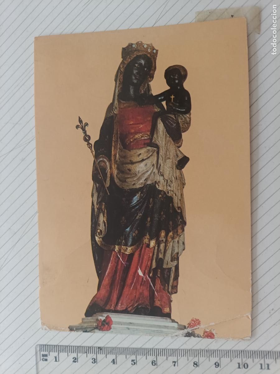 Postales: Postal de la Virgen negra de Sainte Thomas de Villeneuve, Francia