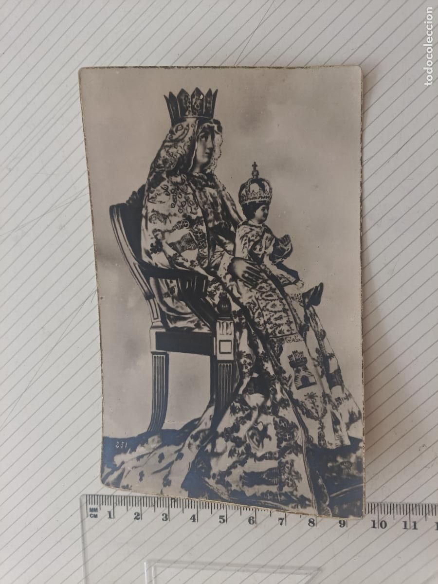 Postales: Tarjeta de Virgen, antigua