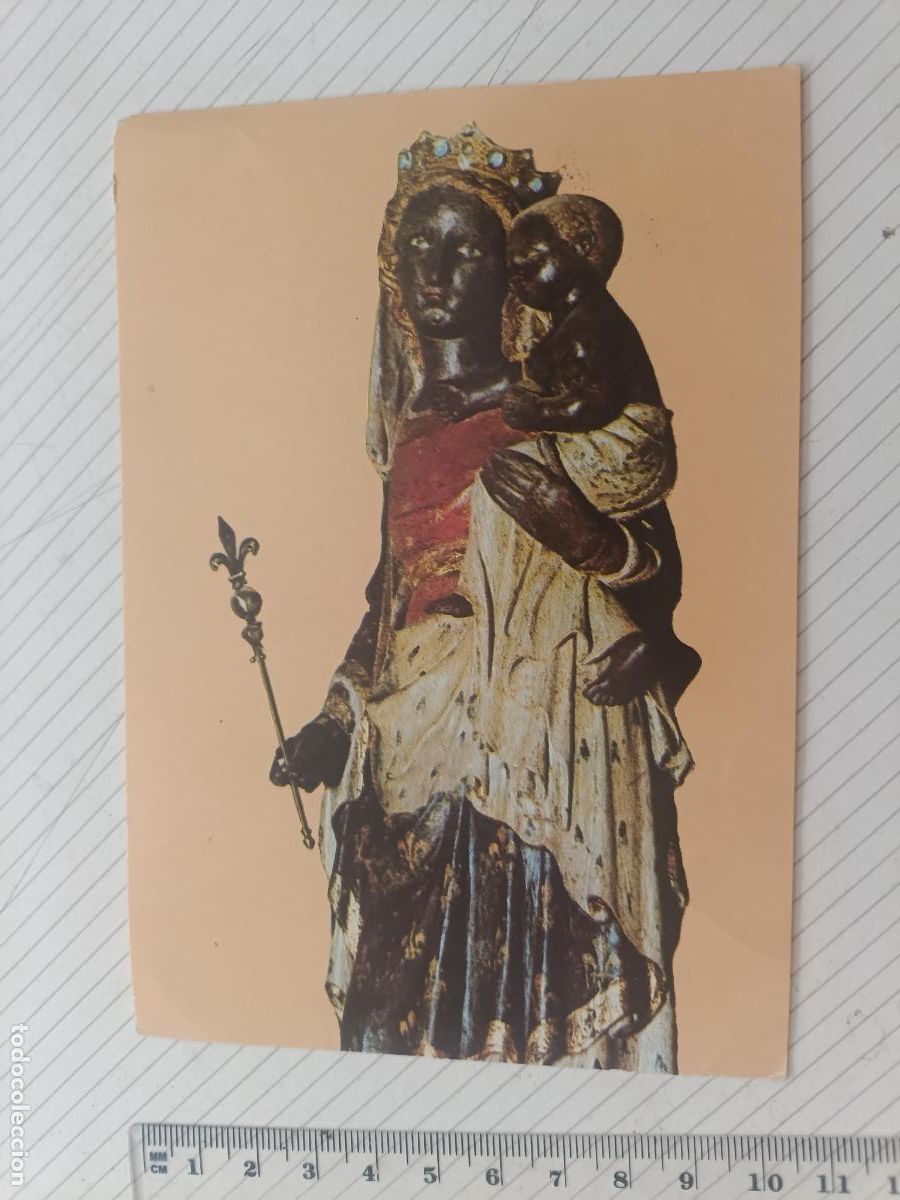 Postales: Postal de la Virgen negra de Sainte Thomas de Villeneuve, Francia
