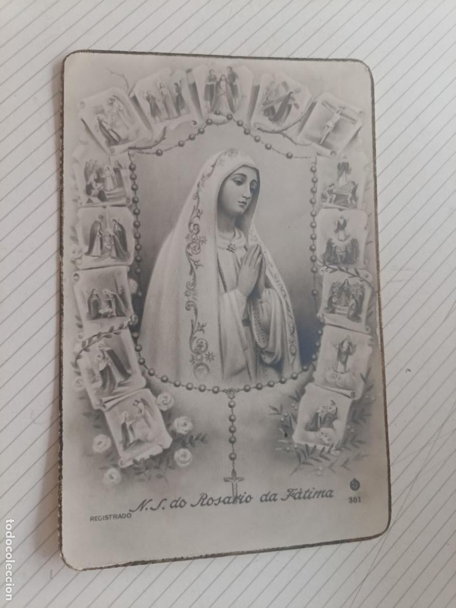 Postales: Tarjeta de la Virgen de F&aacute;tima