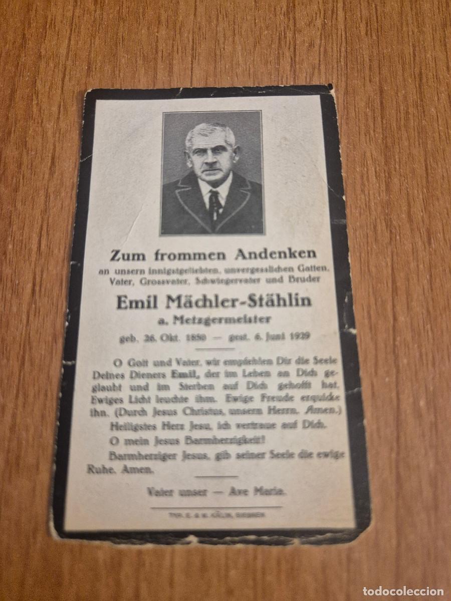 Postales: ANTIGUO RECORDATORIO DEFUNCION.