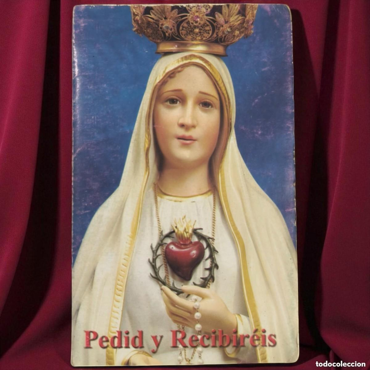 Cartoline: Antiguo Folleto Religioso Del Rosario &ndash; Virgen De F&aacute;tima, Benedicto XVI Y San Luis Mar&iacute;a Grignion