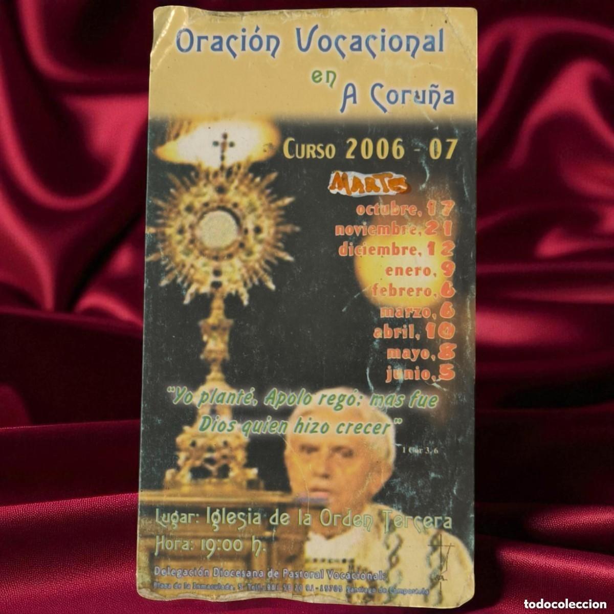 Postkarten: Antiguo Folleto Religioso Oraci&oacute;n Vocacional En A Coru&ntilde;a Curso 2006-2007 &ndash; Juan Pablo II