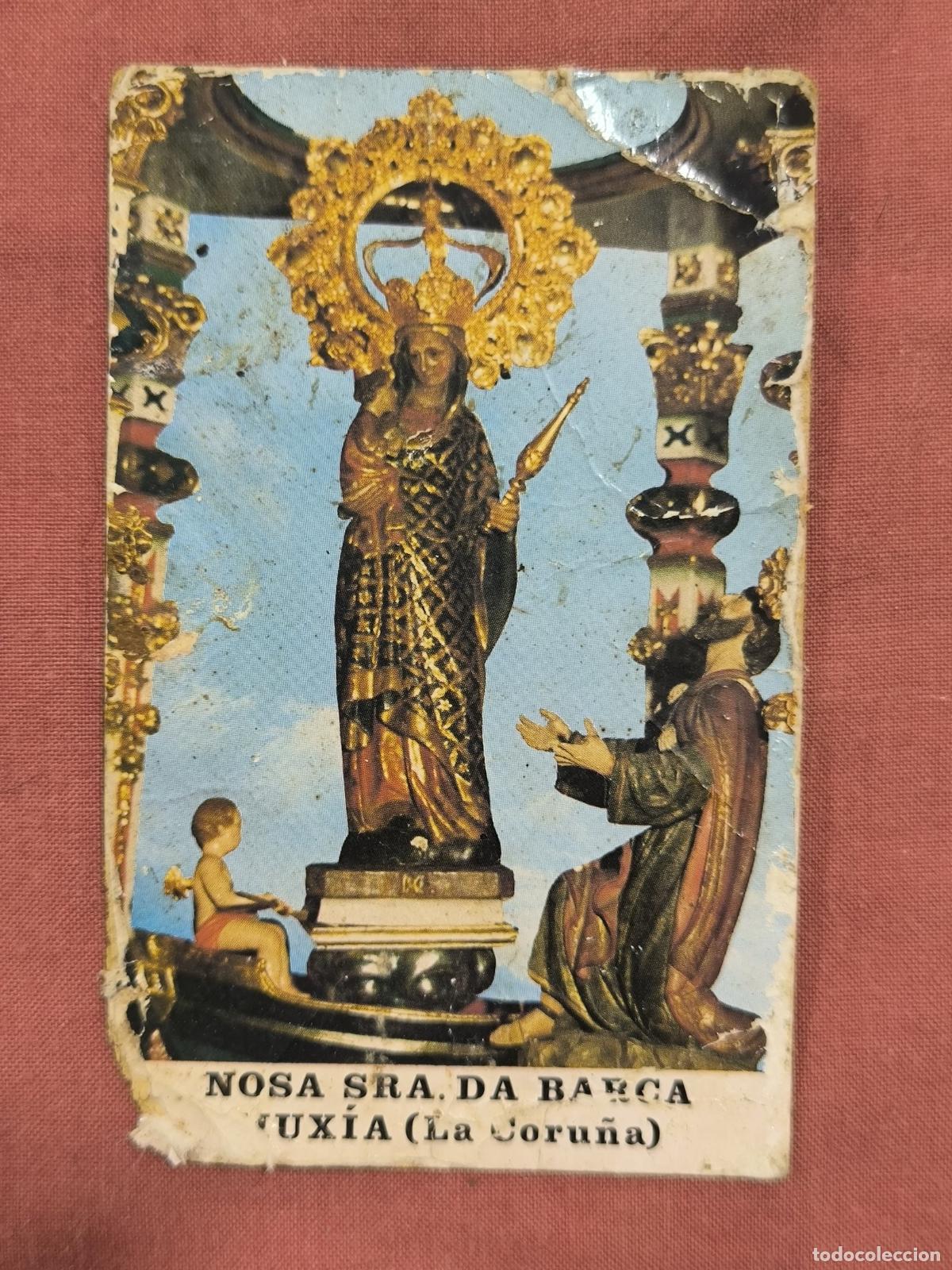 Postkarten: Estampa Nosa Sra da Barca Mux&iacute;a &ndash; Virgen de la Barca Oraci&oacute;n Coleccionismo