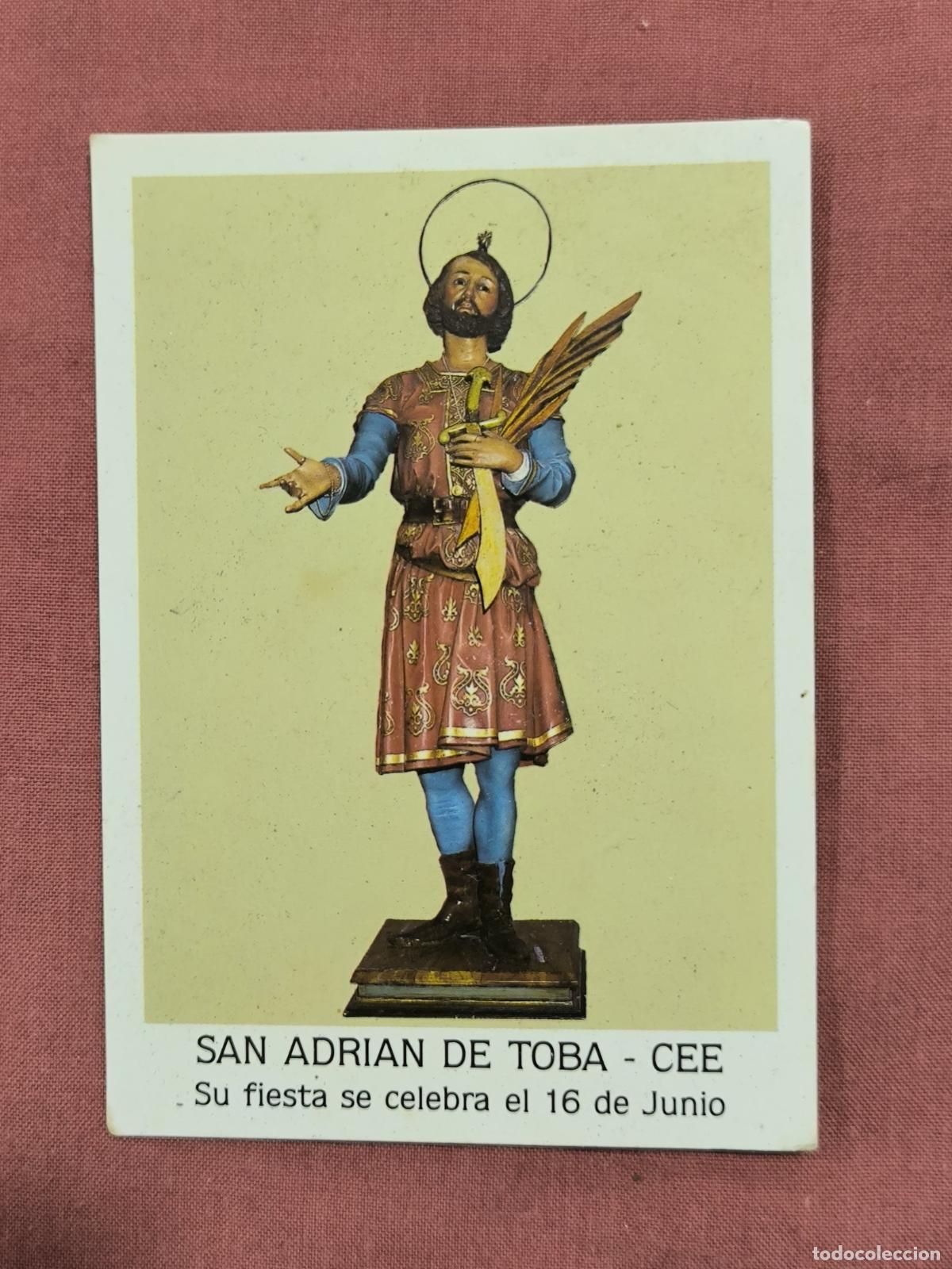 Cartes Postales: Estampa San Adri&aacute;n de Toba Cee &ndash; Oraci&oacute;n Devocional Coleccionismo Galicia