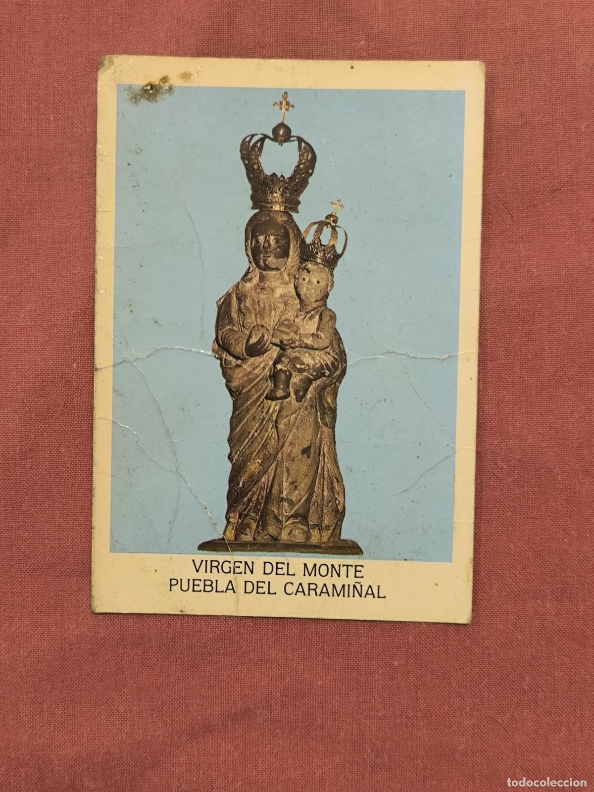 Postales: Estampa Virgen del Monte Puebla del Carami&ntilde;al &ndash; Oraci&oacute;n Devocional Galicia
