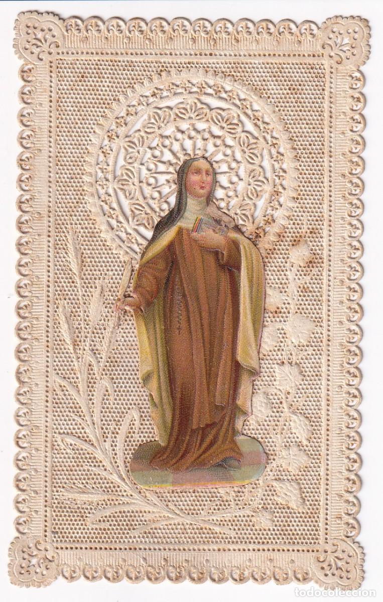 Postales: ESTAMPILLA RELIGIOSA DE PUNTILLA DE UNA MONJA