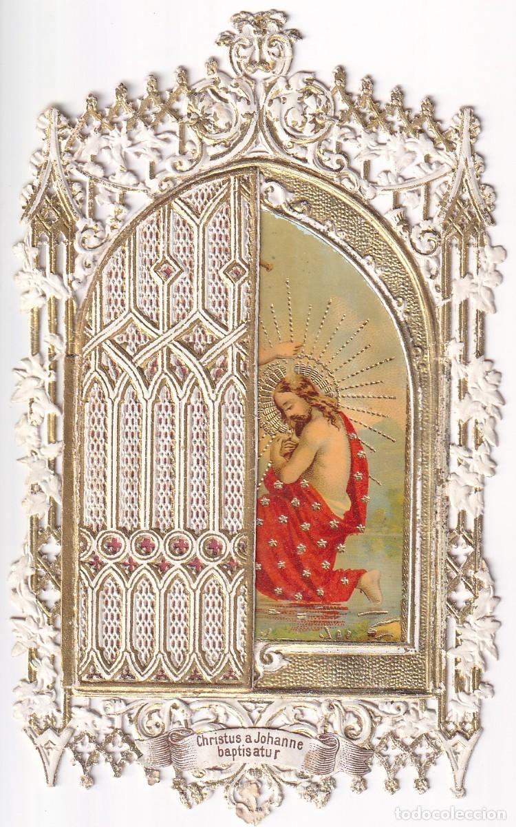 Postales: ESTAMPILLA RELIGIOSA DE PUNTILLA CRISTO BAUTIZADO