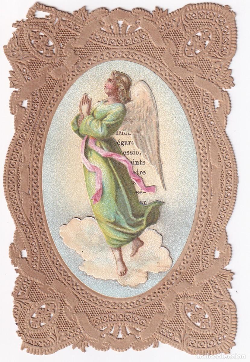 Postales: ESTAMPILLA RELIGIOSA DE PUNTILLA DE UN ANGEL