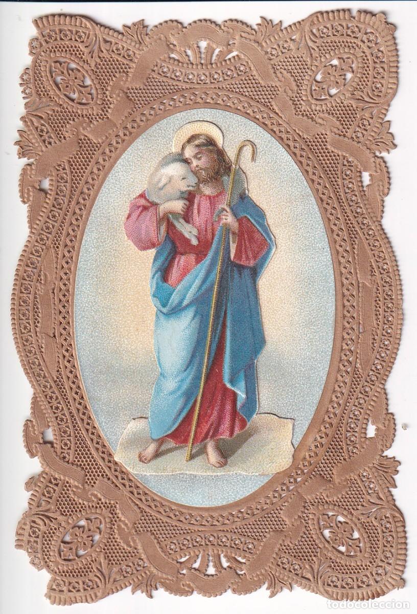 Postales: ESTAMPILLA RELIGIOSA DE PUNTILLA DE JESUCRISTO